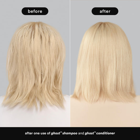 New Verb Ghost Shampoo, Vegan Color-Safe Shampoo Infused with Moringa Oil, Cleanses Fine and Weighed Down Hair (12 fl oz)