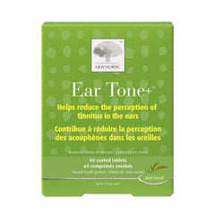 New Nordic Ear Tone+ 60 Coated Tablets, 30-Day Supply, with Ginkgo Biloba, Pine Bark & Magnesium, Supports Auditory Comfort and Hearing