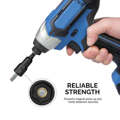 Neiko 10191A Impact Ready Magnetic Nut Driver | 6 Piece | MM | 8 to 14 mm | 2-9/16β Length | Cr-V, Metric,Master Kit
