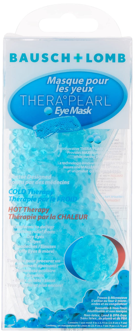 Therapearl Sleep Eye Mask for Dry, Puffy Eyes & Dark Circles, Helps to Relieve Headaches, Migranes & Sinuses, Cold or Heat Therapy, (Pack of 1)