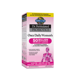 Garden of Life Dr. Formulated Probiotics Once Daily Women’s, 30 Veg Capsules, 50 Billion CFU, 16 Probiotic Strains, Supports Gut Health & Digestion, Gluten Free