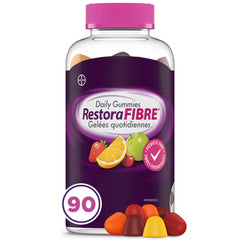 RestoraLAX RestoraFIBRE Daily Prebiotic Fibre Gummies - Supplements For Men And Women, Naturally Sourced Inulin, Promotes Regularity And supports Healthy Digestive system, Gentle Constipation Relief For Adults, 90 Count