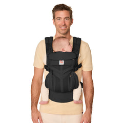 Ergobaby Omni Classic (formerly OMNI 360) All-Position Baby Carrier for Newborn to Toddler with Lumbar Support and Cool Air Mesh, 7-45 Pounds, Onyx Black, One Size