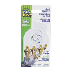 Baby Buddy Closet Organizers, Newborn Essential and Nursery Must Have to Easily Divide Baby Clothes from Newborn to Size 8, White, Set of 5