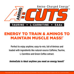 ALLMAX ACUTS Amino Energy Powder with Amino Acids Supplement, Goji Berry, 36 Servings, Caffeine, Green Coffee Extract, 2000 mg Taurine, L-Carnitine, Sugar Free, Gluten & Dye Free, Amino Acid Drink