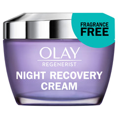Olay Face Moisturizer, Anti-Aging Night Cream for Women - Fragrance-Free Skin Care, Instant Hydration, Anti-Wrinkle, Reduces Fine Lines, Exfoliates, Smooths Texture - Niacinamide, Amino Pepitde, 50 mL