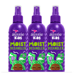 Aussie Kids Moist Sulfate Free Detangler for Kids, Paraben Free, 708 mL Total (3 Count of 236 mL Each)
