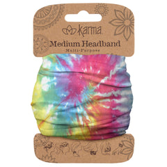 Karma Gifts Women's Half Headband, Accessory, Multi Color Tie Dye, No Size