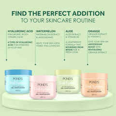 Aloe Extract & Vitamin B3 Gel Face Moisturizer For Fresh and Luminous Skin, 3.4 oz