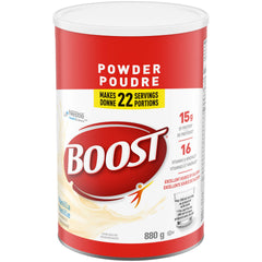 BOOST Powder- Vanilla Instant Breakfast Drink Mix, 880g canister