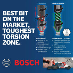 Bosch ITT30102 2 Pc. Impact Tough 1 in. Torx #30 Insert Bits