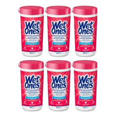 Wet Ones Antibacterial Fresh Scent Hand Wipes| Travel |Hand Sanitizer Wipes, Travel Essentials, 40‑Count Canisters, Pack of 6