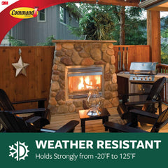 Command Outdoor Hook, Decorate Damage-Free, Water-Resistant Adhesive, Large (17083BZ-AWEF)