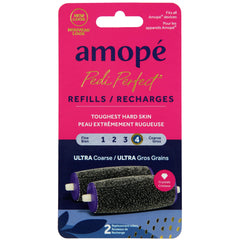 Amope Pedi Perfect Ultra Coarse Roller Heads, 2 Refills 2 count