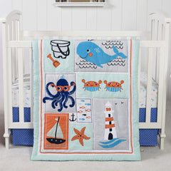Trend Lab Ocean Pals 3 Piece Crib Bedding/Nursery Set