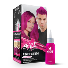 SPLAT Semi Permanent Pink Hair Dye - Long Lasting Vibrant Pink Fetish Punky Colour - 100% Vegan and Sulfate Free Hair Dye Kit 1 Count (Pack of 1)
