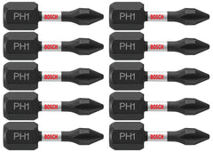 BOSCH ITPH11B Impact Tough 1 in. Phillips #1 Insert Bits