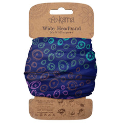 Karma Gifts Women's Wide Headband, Accessory, Blue, No Size