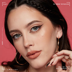 NYX Professional Makeup Epic Ink Liner, Waterproof Liquid Eyeliner, Flake Resistant & Smudge-Proof Formula, Flexible Brush Tip, Intense Pigment, Matte Finish, Shade: Milk Chocolate (Medium Brown)