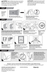 Command Wire Back Picture Hanger 17048-EF, White, 1 Hanger, 4 Large Strips, 4 Mini Strips