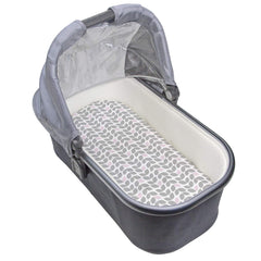 Kushies Bassinet Cradle Sheet, Soft 100% Breathable Cotton Flannel, Made in Canada, Grey Petal