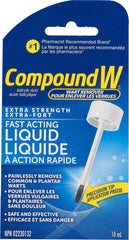Compound W Wart Remover, Extra-Strength Fast Acting Liquid Salicylic Acid - 10ml - For Common/Plantar Wart Removal