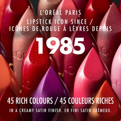 L’Oréal Paris Colour Riche Original Satin Lipstick, Hydrating Formula with Vitamin E & Argan Oil, True Red, 0.13 oz.