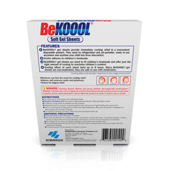 BeKoool Soft Cooling Gel Sheets for Kids, 4 Count