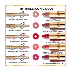 L'Oréal Paris Colour Riche Lip Liner, Creamy Long-Lasting Lip Liner, Le Rouge Paris, 5g