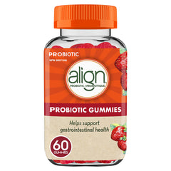 Align Probiotic Gummies for Women & Men, Helps Support Gastrointestinal Health, Made With Naturally Sourced Fruit Flavors, Strawberry Flavour, 60 Gummies