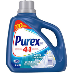 Purex Liquid Laundry Detergent, After the Rain, HEC, 110 Loads,4.43 l (Pack of 1)