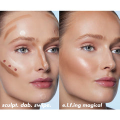 e.l.f. Halo Glow Blush Beauty Wand, Liquid Radiant Blush with Squalane, Cushion Tip Cream Blush For Luminous, Buildable Color, Vegan & Cruelty-Free Cheek Makeup, Candlelit