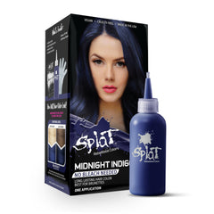 Splat Midnight Indigo Dark Blue Hair Color – Gentle Bleach-Free Hair Dye Kit