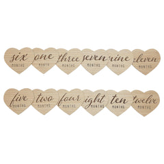 Kate & Milo Heart Shaped Wooden Monthly Milestone Photo Cards, Baby Announcement Cards, Double Sided Photo Prop Milestone Discs, Pregnancy Journey Milestone Markers, Light Wood