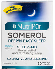 Nutripur Somerol - Sleep Aid, 60 vegetarian capsules