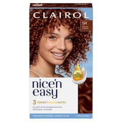 Clairol Nice 'N Easy Permanent Hair Color, 5R Medium Auburn