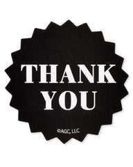 American Greetings Thank You Stickers or Seals, Black & White Design (500-Count)