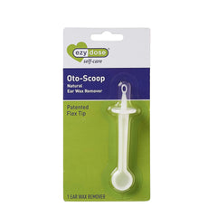 EZY DOSE Ear Wax Cleaner for Humans, Oto-scoop with Flexible Tip, Easy to Use, White