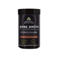 Ancient Nutrition Bone Broth Collagen Protein - Chocolate, Formulated by Dr. Josh Axe, Collagen Peptides, Supports Joints, Skin and Nails, Made Without Added Sugar, Gluten & Dairy, 357 Grams