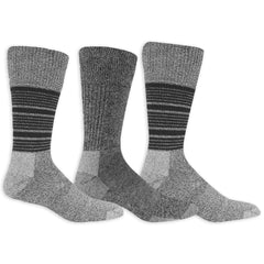 Dr. Scholl's Men's Advanced Relief Blisterguard Socks-2 & 3 Pair Packs-Non-Binding Cushioned Comfort, Black, Red Stripe - Crew (3 Pairs), 7-12