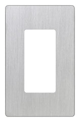 Lutron Claro 1 Gang Decorator/Rocker Wallplate | CW-1-SS | Stainless Steel