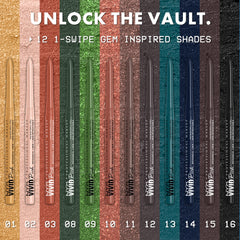 NYX PROFESSIONAL MAKEUP, Vivid Rich Mechanical Pencil, Eyeliner, Rich shades, Vegan Formula - Truffle Diamond (Brown)