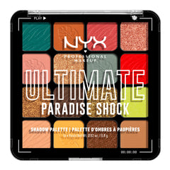 NYX PROFESSIONAL MAKEUP, Ultimate Shadow Palette, 16-shade Eyeshadow Palette, Vegan Formula - Paradise Shock