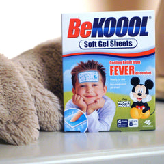 BeKoool Soft Cooling Gel Sheets for Kids, 4 Count