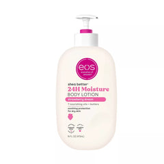 eos Shea Butter Body Lotion- 24-Hour Moisture Skin Care, Lightweight & Non-Greasy, Made with Natural Shea, Vegan, 16 fl oz