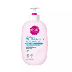 eos Shea Butter Body Lotion- 24-Hour Moisture Skin Care, Lightweight & Non-Greasy, Made with Natural Shea, Vegan, 16 fl oz