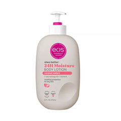eos Shea Butter Body Lotion- 24-Hour Moisture Skin Care, Lightweight & Non-Greasy, Made with Natural Shea, Vegan, 16 fl oz
