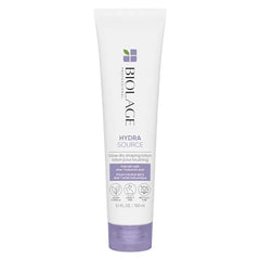 Biolage Hydra Source Blow Dry Shaping Lotion | Heat Protectant | Hydrates & Provides Long-Lasting Style | With Aloe & Hyaluronic Acid | Vegan & Cruelty-Free | Paraben & Silicone Free | 150ML