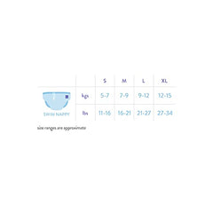 Bambino Mio, reusable swim diaper, tropical, medium (6-12 months), 3 pack