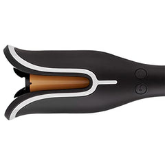 CHI Spin N Curl, Curling Iron For Healthy & Shiny Effortless Curls & Waves, Provides Preset Temperature Settings For Each Hair Texture, Onyx Black